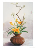 Yellow Lilies Giclee Print by Chen Kwodong