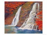 Waterfall at Mt. Tai-Ping in Autumn Giclée-Druck von Chao Tsungkwan
