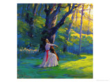 Music in Spring Morning Giclee Print by Wang Kae