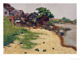 Riverside Households Reproduction procédé giclée par Ding An