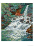 Waterfall at Mt. Tai-Ping in Spring Giclée-Druck von Chao Tsungkwan