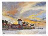 Sunset Glow Giclee Print by Ding An