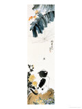 Cat in Autumn Giclee-trykk av Lu Bisa Cat in Autumn Giclee-trykk av Lu Bisa