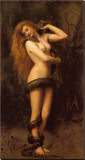 Lilith Stretched Canvas Print by John Collier