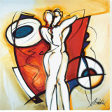 Amour infini Reproduction transférée sur toile : par Alfred Gockel