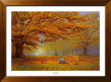 Winnie Puuh – Herbstlaub Poster von Peter Ellenshaw