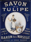 Savon De La Tulipe Tin Sign