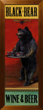 Black Bear Wine and Beer Prints by Penny Wagner