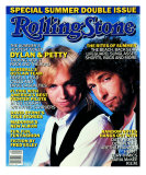 Tom Petty and Bob Dylan, Rolling Stone no. 478/479, July 1986 Photographic Print by Aaron Rapoport