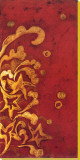 Red Shinwa I Reproduction transférée sur toile par Jennifer Perlmutter