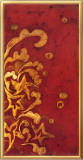 Red Shinwa I Framed Canvas Transfer par Jennifer Perlmutter