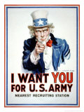 I Want You for the U.S. Army Affiches par James Montgomery Flagg