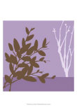 Metro Leaves in Violet I Posters by Erica J. Vess