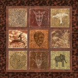 Tribal Collage II Plakater af Charlene Audrey