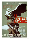 Victory Concerts at the Metropolitan Museum of Art Affiches par Byron Browne