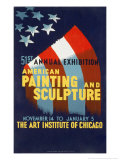Exhibition at the Art Institute of Chicago, 1940 Posters