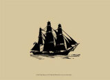 Ship Silhouette III Art