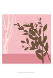Metro Leaves in Pink II アート - Erica J.・ベス