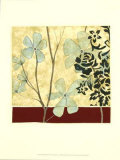 Burgundy Blossom Tapestry V Affiches par Jennifer Goldberger