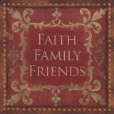 Faith Family Friends Affiche par Jo Moulton