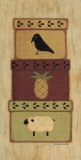 Crow, Pineapple, Sheep Prints by Sue Allemand