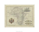 Antique Map of Africa Giclee Print