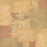 Live Faith Peace Affiches par Stephanie Marrott