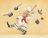 Dancing Chef Affiche par Stephanie Marrott