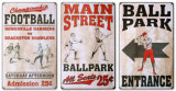Play Ball Tin Sign