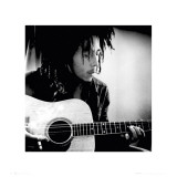 Bob Marley with Guitar Plakater
