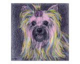 Girly Pup Giclee Print by Evelyn Morris Hecht