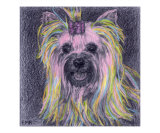 Girly Pup Lámina giclée por Evelyn Morris Hecht Girly Pup Lámina giclée por Evelyn Morris Hecht