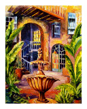 French Quarter Courtyard in New Orleans Giclee Print by Diane Millsap