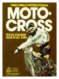 Times Herald Iternational Motocross Poster Lámina giclée