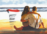 Memories on the Shore IV Prints by Irene Celic