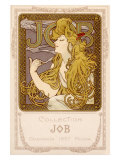 Mucha Nouveau Job Calendar Poster reproduction procédé giclée par Alphonse Mucha