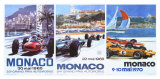 65, 66, 70 Monaco Grand Prix 3 in 1 Poster Giclée-Druck