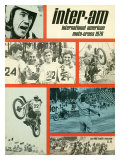 1970 Inter Am Motocross Poster Lámina giclée