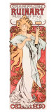 Mucha Champagne Ruinart Poster Reproduction procédé giclée par Alphonse Mucha