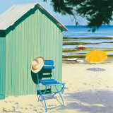 Lime Beach Shack Affiches par Henri Deuil