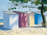 Beach Shacks I Prints by Henri Deuil