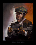 Justin Bua - Blues Man - Poster Justin Bua - Blues Man - Poster