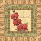 Bright Orchids III Print by Charlene Audrey