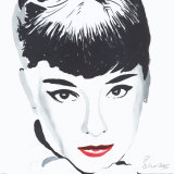 Audrey Poster von Irene Celic