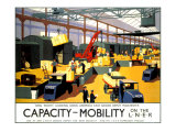 Capacity/Mobility on the LNER, LNER Poster, 1933 Giclee Print by Henry George Gawthorn