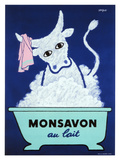 Monsavon Au Lait Poster Giclée-tryk af Raymond Savignac Monsavon Au Lait Poster Giclée-tryk af Raymond Savignac