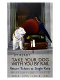 Take Your Dog with You by Rail,1923-1947 Giclée-Druck