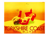 Yorkshire Coast, LNER Poster, 1923-1947 Giclee Print by Tom Purvis