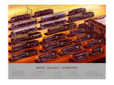 British Railways Locomotives, BR Poster, circa 1950s Giclee Print by A N Wolstenholme
