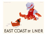 East Coast by LNER, LNER Poster, circa 1935 Giclee Print by Tom Purvis